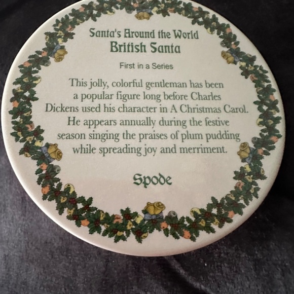 Vintage Spode Santa’s around the world ornament - Picture 5 of 5
